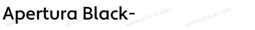 Apertura Black字体转换